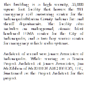 Text Box: This building is a high security, 33,000 square foot facility that houses the 911 emergency call answering center for the Indianapolis/Marion County Indiana fire and sheriff departments.  The facility also includes an underground, atomic blast hardened FEMA center for the City of Indianapolis, and a two bay service center for emergency vehicle radio systems.
Architect of record was James Associates of Indianapolis.  While serving as a Senior Project Architect at James Associates, Jim McKibben of McKIBBEN ARCHITECTS, LLC, functioned as the Project Architect for this project
 
 
